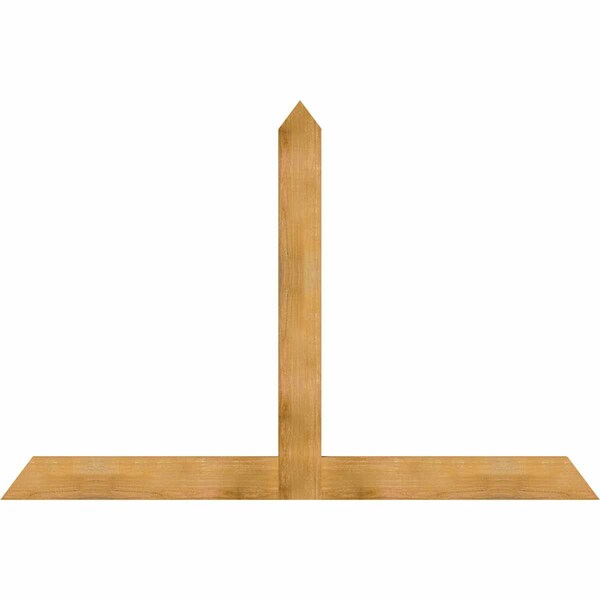 Ekena Millwork Portland Rough Sawn Timber Gable Bracket, Western Red Cedar, 84"W x 56"H x 2"D x 6"F, 16/12 Pitch GBW084X56X0206POR00RWR - main